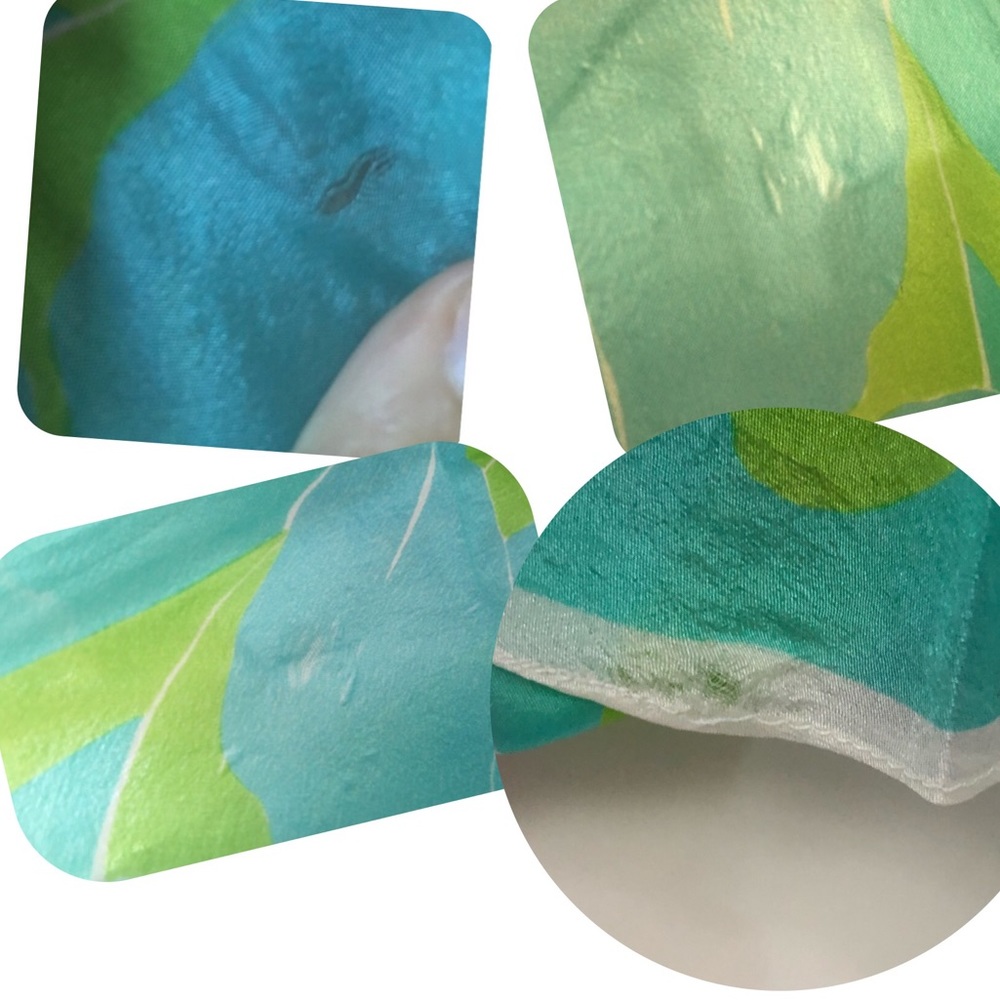 Vera Neumann Elegant  Pointed edges silk scarf - Picture 11 of 12